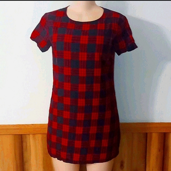 ❤Host Pick❤Lulu's buffalo print mini dress - Picture 2 of 3